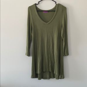 army green shirt dress